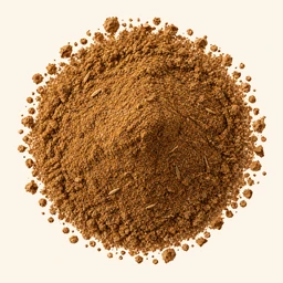 A mound of cumin on a warm cream background.
